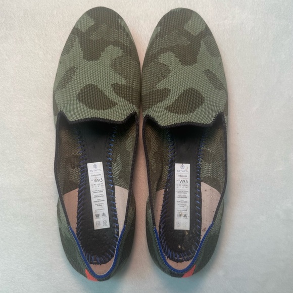 ROTHY’S Green Camo Flats Loafers - Size 9.5 - Picture 4 of 6